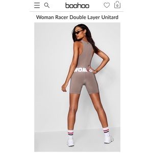 Boohoo Woman Racer Unitard